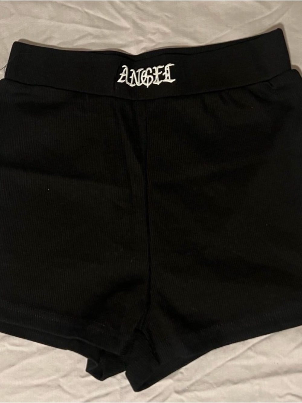 Angel High-Rise Black Women's Shorts